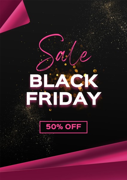 Red Black Friday Sale Poster