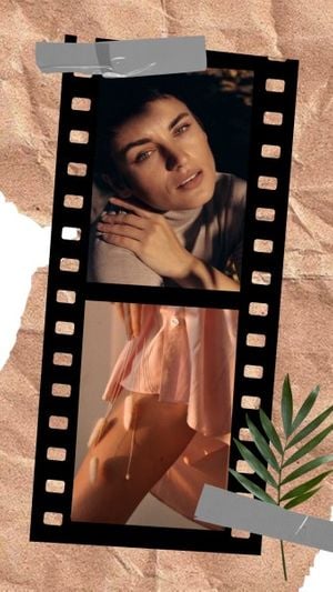 film, collage, photo stitch, Vintage Life Tap Instagram Story Template