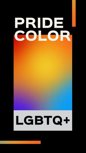 pride month, lgbt, lgbtq, Black Gradient Pride Color Palette Instagram Story Template
