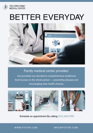 business, medical, doctor, Hospital Service Ads Poster Template