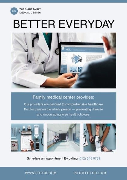 business, medical, doctor, Hospital Service Ads Poster Template
