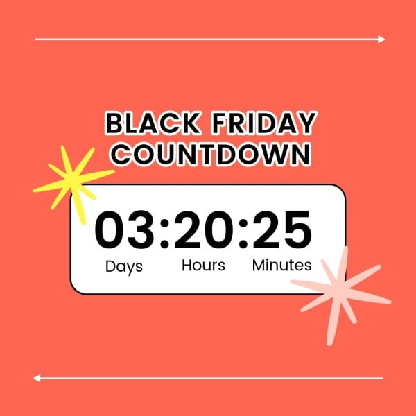 Black Friday Branding Fashion Sale Countdown Instagram帖子