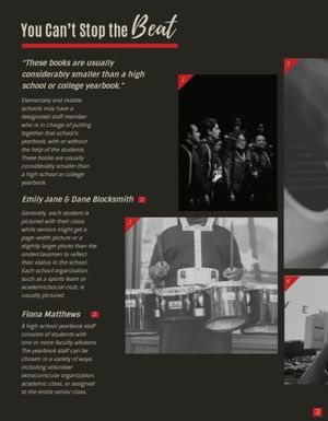 young, student, school, Created By The Fotor Team Yearbook Template