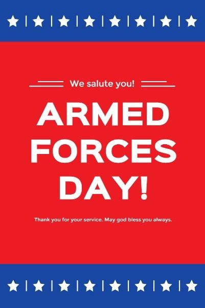 national, holiday, celebration, American Armed Forces Day Pinterest Post Template
