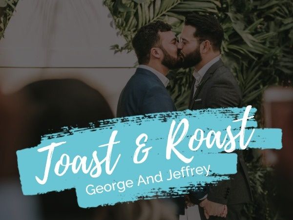 LGBT結婚式のリハーサルの招待状 メッセージカード