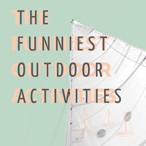 boating, game, tournament, Green The Funniest Outdoor Activities Podcast Cover Template