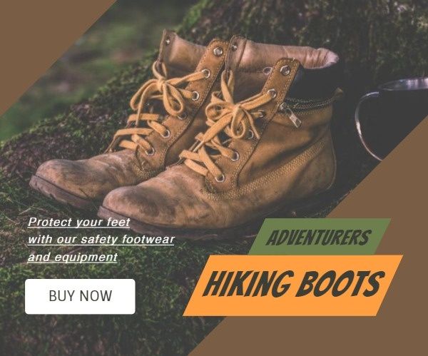 shoe, adventurers, shop, Hiking Boots Sale Large Rectangle Template
