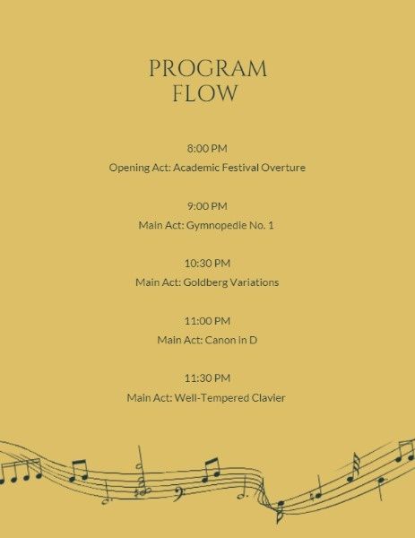 古典音乐节 流程单