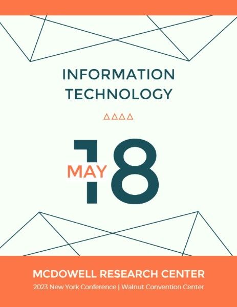 business, meeting, design, Information Technology Conference Program Template