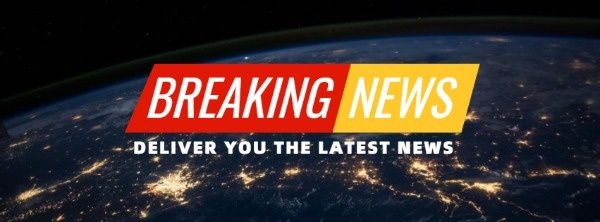 tipping points, report, broadcast, Breaking News Facebook Cover Template