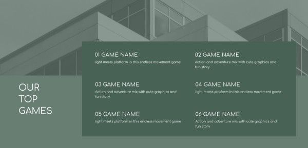 深绿色游戏开发团队网站 网站