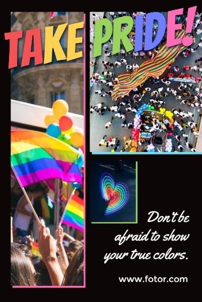 lgbt, les, lesbian, Take Pride Pinterest Post Template
