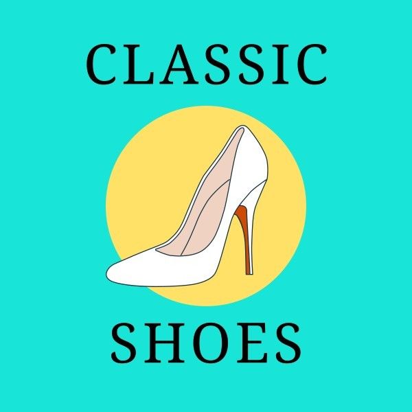 stylish shoes, trendy, fashion, Classic Shoes ETSY Shop Icon Template