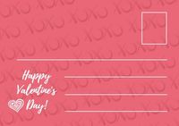 heart, valentines day, valentine, Pink Love Confession Postcard Template
