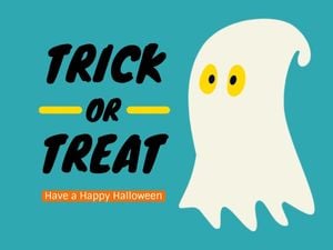 vacation, happy halloween, greeting, Trick Or Treat Card Template