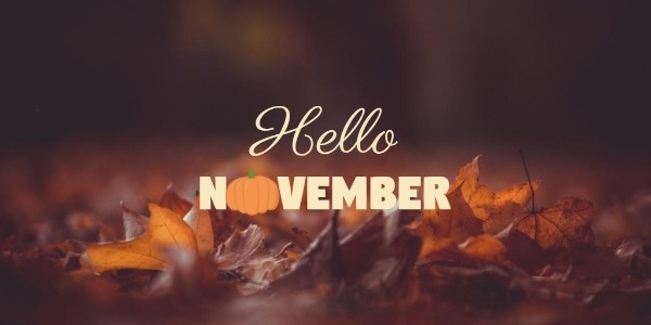 Hello November Twitter Post