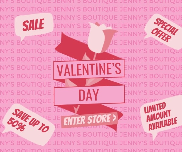 Valentine's Day Sales Facebook Post