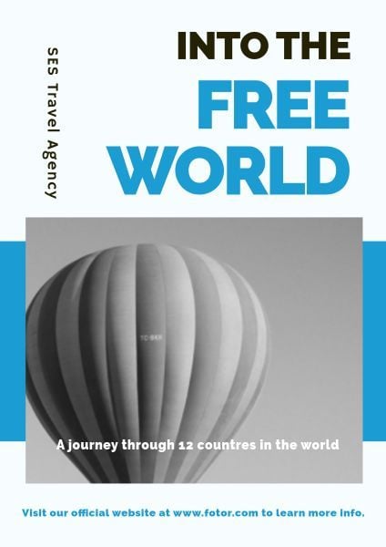 travel agency, world, tour, Free Travel Advertising Poster Template