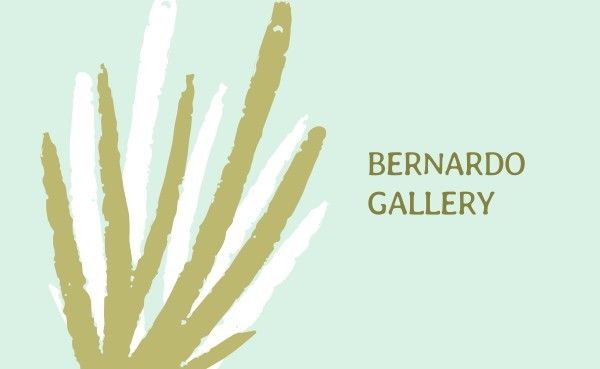 art, artist, artistic, Green Fresh Gallery Business Card Template