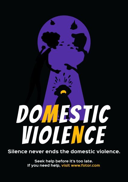 家庭内暴力 ポスター