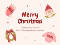 かわいい漫画メリークリスマス メッセージカード