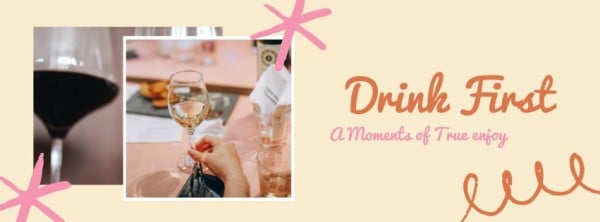 Pink Drink Wine Facebook Cover