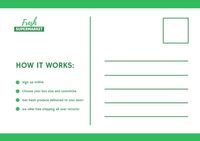 新鲜绿色超市明信片 明信片
