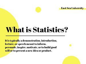 designer, designers, graphic design, White And Yellow Statistics Lesson  Presentation 4:3 Template