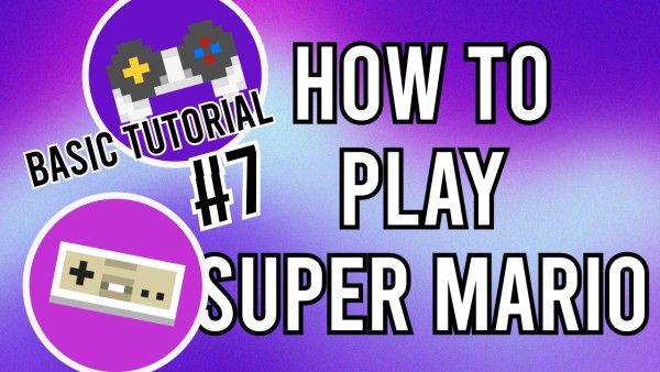 watching, game, tutorial, Purple How To Play Super Mario Youtube Thumbnail Template