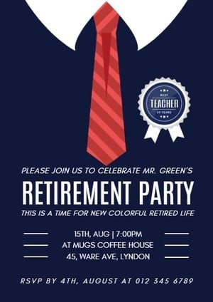 celebration, leisure, event, Retirement Party Invitation Template