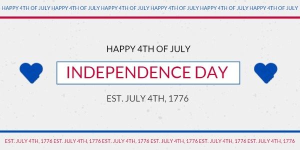 america, american, usa, Independence Day Flag Twitter Post Template