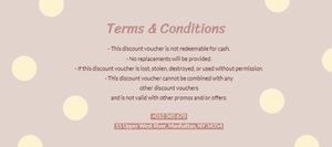 mother, makeup, festival, Holiday Event Sale Gift Certificate Template