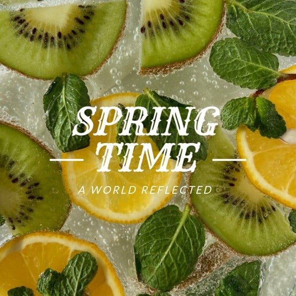 Botanical Spring Time Header Instagram Post