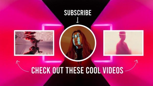 粉红色网络朋克音乐视频 Youtube视频封面