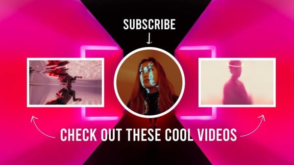粉红色网络朋克音乐视频 Youtube视频封面