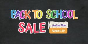 promotion, store, shop, Back To School Season Sale Twitter Post Template