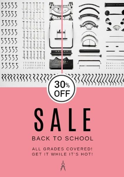 sale, sales, business, Back To School Stationery Promotion Flyer Template