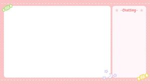 stream, streaming, frame, Pink Twitch Cute Overlay Banner Twitch Webcam Overlay Template