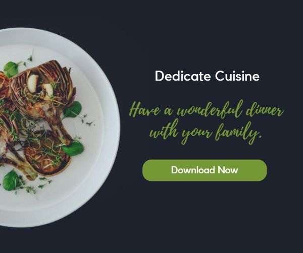 food, cook, family, Hvae Wonderful Dinner With Dedicate Cuisine  Facebook Post Template