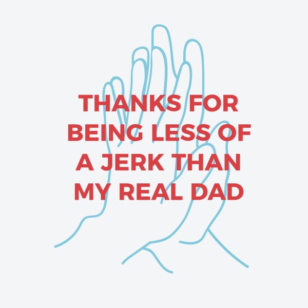 Blue Thanks Daddy Instagram Post