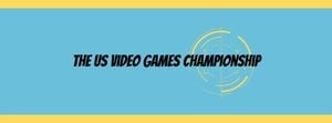 Blue Video Game Championship Advertisement  Facebook Cover
