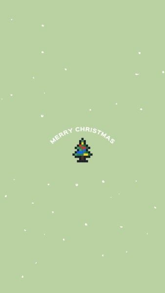 merry christmas, xmas, christmas tree, Green Christmas Mobile Phone Background Mobile Wallpaper Template