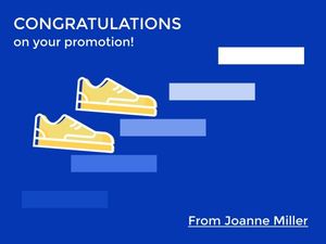 congrats, complimentary, praise, Promotion Card Template