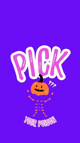 lock screen, holiday, sticker, Purple Funny Cartoon Halloween Mobile Wallpaper Template