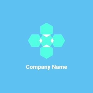 business, promotion, technology, Blue Company Name Logo Template