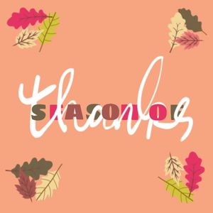 holiday, festival, thank you, Autumn Thanksgiving Card Instagram Post Template