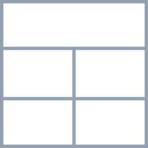 Blank 5 Grids Collage Classic Collage