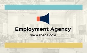 Employment Agency  Business Card