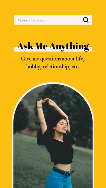 Ask Me Any Thing On Instagram Story Social Media Instagram Story