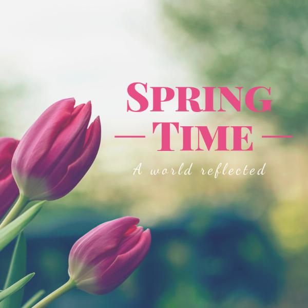 season, life, lifestyle, Spring Time Instagram Post Template